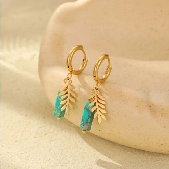 Bohemian hoop earrings N536 - Picture 1 of 4